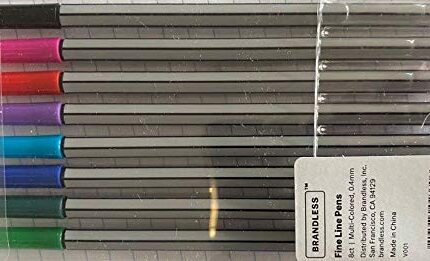 Brandless Fine Line Pens, 8ct, Multi-colored, 0.4mm