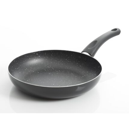 Gibson Home Oster Luneta Non Stick Aluminum Frying Pan with Bakelite Handle, 9.5-inch Length, Black, Kitchen Cooking Accessories